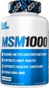 Nutriţie de Evrution MSM1000-1000 MG Suplimentul metilsulfonilmetanic - Suport pentru sănătate comun - Suplimentul pentru cartilaj - Capsule Vegan + NeGMO MSM - 60 Servings