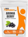 BulkSupplements.com Aronia Extract pulbere - Aronia Berry extract, Chokeberry Supliment - Gluten gratuit, 1g per Serving, 100g (3.5 oz) (Pachet de 1)