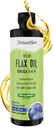 NaturalSlim Seed Ulei de in lichid proaspăt gust Ulei de in Ulei organic de rece presat & ridicat în Omega 3 6 9 Acid gras Flax Seed Supliment pentru celule sănătoase, păr, piele, & Nails - gust proaspăt 16 fl. Oz.