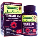 Tongkat Ali cu Tribulus Terrestris. Puternic (100:1) LONGJACK/Tongkat Ali Extract. 120 Veg Capsule Tongkat Ali pentru bărbați.Toate naturale, non-GMO, Vegan, fără Stearate, fără pulbere de orez