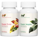 Zilnic fructe și legume Suplimentul pentru adulți - Super Fructe și legume Supliment cu 37 de produse alimentare diferite Super pentru sănătate generală Wellness și suport imunitar - non-GMO și Vegan (30 Serviri)