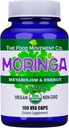 "The Food Movement CO." Moringa - Certified Organic Superfood, Tot corpul Wellness, Natural Energy Support, Sprijină Metabolism sănătos - 100 Vegan Capsule