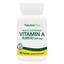 NaturasPlus Vitamina A (Palmitat) - 10000 ui - Piele sanatoasa, ochi, Vision & Sistemul imunitar - Solubila de apa pentru absorbtie maxima - 90 comprimate vegetariene (90 Servings)
