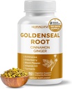 Goldenseal Root 8-in-1 Formula - cu Cinnamon Ginger Echinacea Elderberry Black Pepper Vitamina D3 - non-GMO, Gluten-Free, Soy-Free