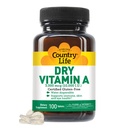 Viaţa de ţară Vitamina A 10000 UI - Immune Supplement, Skin & Eye Health Supplement, Certified Gluten-Free, Vegan, Halal, Kosher, 50% Beta-Caroten & 50% Retinil Palmitat, Easy Absorbtion - 100 comprimate