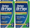Osteo Bi-Flex Triple Putere Glucosamină cu Turmeric, supliment comun de sănătate, comprimate filmate, Versiunea originală, 80 Count (Pachet de 2)