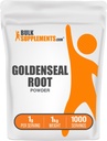 BulkSupplements.com Goldenseal Powder - Herbal Supplement, Soursed from Goldenseal Root - Vegan & Gluten Free, 1g per Serving, 1kg (2,2 lbs) (Pachet de 1)