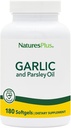 Naturi Plus Usturoi si Pătrunjel - Promovează în mod natural niveluri sănătoase de colesterol și tensiune arterială - 180 Softgels (180 Servings)