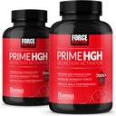 Force Factor Prime HGH Secretion Activator, 2-Pack, Suplimentul HGH pentru bărbații cu AlphaSize pentru a ajuta la declanșarea producției HGH, creșterea forței de antrenament, & îmbunătățirea performanței, 150 capsule