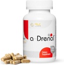RLC, a-Drenal, suport adrenal pentru ajutor de stres și energie - 120 capsule, echilibru Cortisol cu Ashwagandha, Rhodiola, Cordyceps și ginseng L-Theanina, Suplimente de sprijin adrenal pentru femei și bărbați
