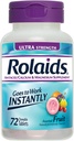 Rolaids Antiacide Calciu & Magneziu Supliment Ultra Concentraţie Tablete, Fructe 72 ea
