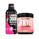PROSUPPS L-Carnitine 3000 Stimulante Injecții cu lichid gratuit (31 Servings, Dragon Fruit) și Mr. Hyde Signature Series Pre-Working Energy Pudred Drink (30 Servings, căpșuni) Bundle