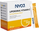 NYO3 Liposomal Vitamina C pulbere, suporta sistemul imunitar & Colagen Booster, puternic antioxidant, Imbunatatirea sanatatii pielii, gluten-free, mare absorbtie vitamina C, 500mg, 30 Conte