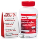 Timpul-CAP LABS, INC. Acetaminofen 650 MG - 400 Caplete - Eliberare extinsă - Relief de durere articulară, Reliever durere & Artrită
