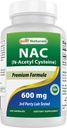 Cele mai bune Naturale NAC - N Acetil Cysteine 600 mg 250 capsule - n Acetil cisteină - antioxidant puternic