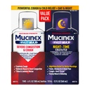 Mucinex Fast-Max & NightShift Combo Pack - Max Putere Tuse & medicamente reci pentru Mucus Relief, Congestia toracică, Congestia nazală, Congestia sinusală, Presiunea sinusală, Simptom de tuse Relief (2x 6 FL OZ)