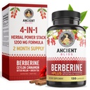 Bliss Berberine HCL 1200mg cu Ceylon Scorțișoară, Bitter Melon, și extract de ceai verde - 120 capsule
