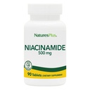 NaturesPlus Niacinamidă - 500 mg, 90 comprimate - supliment de vitamina B3 de mare potenta - vegetarian, gluten gratuit - 90 Serviri