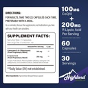 CoQ10 100mg + acid R-Lipoic 200mg per Serving, 1 lună de aprovizionare, până la 5X Ameliorare absorbţie, acid R-Lipoic/CoQ10 Supliment pentru Heart Health and Cognitive Health-60 Capsule