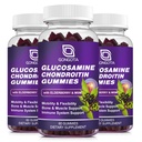 Glucosamină Chondroitin Gummies - 2- Pack, Extra Putere 1500 mg Glucosamină cu MSM & Elderberry, Flexibilitate Suport, Cel mai bun Cartilage & Immune Supplement pentru bărbaţi şi Wome - 180 Gume