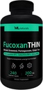 ML Naturals FucoxanTHIN 240 Capsule vegetale. Fucoxantină 10% 200 mg per Serving, susţine metabolizarea şi antioxidantul, NSF-Certified & cGMP-Compliant