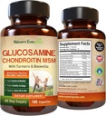 Glucosamină Chondroitin MSM cu supliment Turmeric & Boswellia 