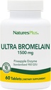 Naturas Plus Ultra Bromelain - 60 comprimate - 1500 mg de Ananas Bromelain - Sprijină Digestive Health, Suport Comun & More - 60 Serviri