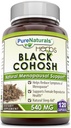 Pure Naturale Negru Cohosh Menopause Relief - Solutii naturale pentru Menopause Suport - 540 Mg Supliment cu extract de rădăcină pură 120 capsule