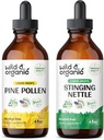 Pine Polen sălbatic și organic Tinctură 4 fl oz & Stingător Root Tincture 4 fl oz