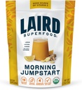 Laird Superfood Morning Jumpstart Powder Drink Supplement, Lemon, Lucuma, Ginger și Cayenne Cleanse, Organic, 2.7 Oz Bag, Pachet de 1