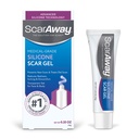 ScarAway Silicon Scar Gel, ajută la îmbunătăţirea dimensiunii, culorii şi texturii de cicatrici hipertrofice şi Keloid de la leziuni, Burns & Chirurgie, Rezistent la apă, 10g (0,35 Oz)