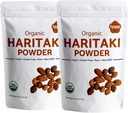 Haritaki Organic Fruit Powder Harde Harad Terminalia chebula Kadakapudi 16 Oz 453 GM 1 Pound Digestion Gas Relief Healthy Bowel Function Ayurveda Superfood Pouch Resealable