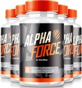 NutraRize (Pachet de 5 capsule Alpha Force, toate pastilele naturale pentru a sprijini energia și performanța, Formula nutrițională pentru sănătatea generală, Recenzie oficială AlphaForce (300 capsule)