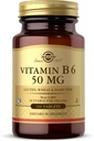 Solgar Vitamina B6 50 mg - 100 comprimate - non-GMO, Vegan, Gluten Free, Dairy Free, Kosher - 100 Serviri
