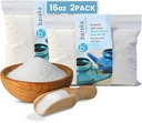 Baraka Ceramic Neti Pot Sinus Clăti cu sare de mare minerală - Soluţie salină - Pereche cu oala dvs. de ceramică Neti - Sinus Care Clăti - Clătire nas - sare nazală - Clătire de sare de mare minerală (16 oz - 2 Pack)