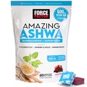 Force Factor Amazing Ashwa pentru Stress Relief, Memorie, Focus, şi Immune Support Health, Ashwaganda Supliment cu KSM-66 Ashwagandha pentru Stress, 60 Soft Chews