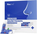 Pachete Saline Fire Ant pentru clătire sinusală, 100 Pachet de sare premixat Neti Pot pentru clătire nazală, Pachete de clătire sinus pentru sistem de irigare nazal, PH echilibrat - Albastru slate