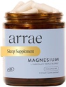 Arrae Magneziu Supliment, Magneziu Glicinat, Citrat & L-treonat, 250 mg, Suport Mood, Somn, Nervii, şi musculare,90 Capsule