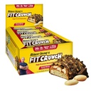 FITCRUNCH Full Size Proteine Bar, 6-Layer Baked Bar, 6g de zahăr, Gluten Free & Soft Cake Core (12 Baruri, Unt de arahide)