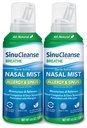 SinuCleanse Alergie & Sinus Sinus Saline Spray nazal, Ultra Fine Mist, Moisturizes instant & Relieves Congestion Nasal sever datorită alergiilor, 4.6 Oz (2 Pack), Made in USA
