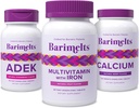 BariMelts Calea spre ambalaj de succes bariatric - Multivitamine cu fier, Citrat de calciu, și ADEK