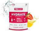TRULABS Hydrate Strawberry Lemonade, Hydration Electrolyte Powder Drink Mix,16 Sticks. Zero Sugar, doar 5 Calorii, 503mg Electroliti.