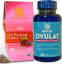 Secretele de Ceai Fertilitate Bundle - Ceaiul de Fertilitate și Suplimente de Fertilitate pentru femei, Vitamine prenatale cu Inositol, Vitex și Folate pentru a ajuta la susținerea echilibrului hormonal pentru femei