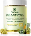 EAA Gummies 120 Gummies (Pineaapple), Aminoacidi esențiali - toate 9 Aminos esențiale (EAA) și toate Aminos ramurid-chain (BCAAs), Non-GMO, Gluten Free, Vegetarian Friendly