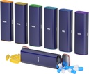 Weekly Pill Organizator de 2 ori pe zi, KANGYAN Aliaj aluminiu cutie de pastile de călătorie 7 zile, Am Pm de două ori pe zi caz Pilula, Deţinătorul de pastile Container pentru vitamina, Medicina, Supliment, Ulei de peşte