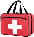 Naanle Pill Organizator geanta de călătorie Pilula medicament Organizator Home Stocare Sac de medicamente pentru suplimente de vitamine, Crucea Alba sac de prim ajutor sac pentru camping masina, 1.0 Conte