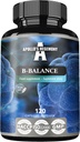 APOLLO HEGEMONY B-Balance 120 Capsule Vegane - Complexul Vitamina B conține vitamine B1, B2, B6, B12, Folate și mai mult - 4 luni de aprovizionare - susține sănătatea generală