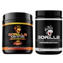 Gorila minte Pre antrenament (Orange Rush) + Creatină (100 Serv.) - Stack cuprinzător pentru o putere îmbunătățită, putere de ieșire, și dimensiunea musculară