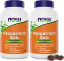 Acum Peppermint Gels cu ulei de ghimbir și ulei de fenicul, 150 Softgels (Pachet de 2), Enteric Coated