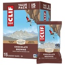 BAR CLIF - Bare de proteine energetice - Brownie ciocolata - Made with Organic Oats - Energy Bars - Non-GMO - (15 Pack)